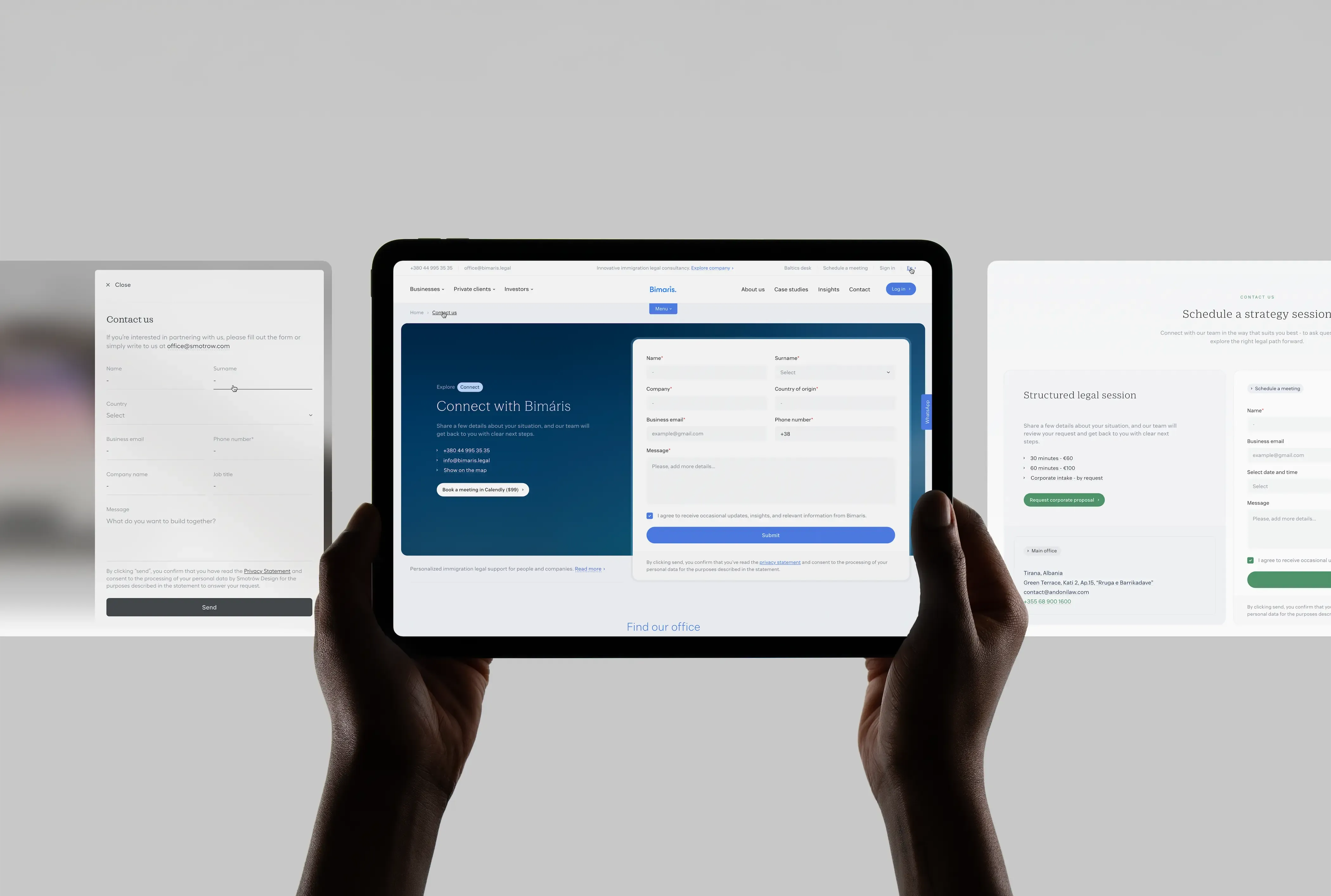Law firm contact page: how to design it so clients actually reach out
